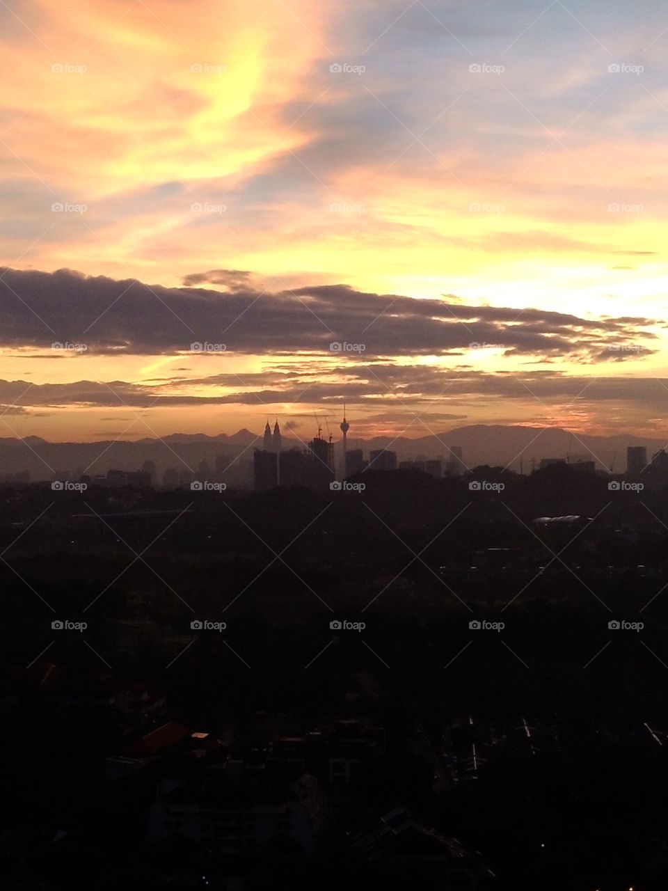 Kuala Lumpur Skyline. Mornings before heading into work 