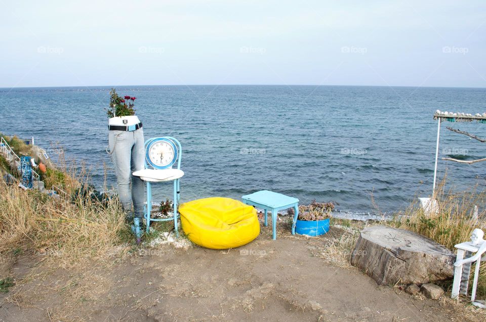 Funny Beach Art Installation