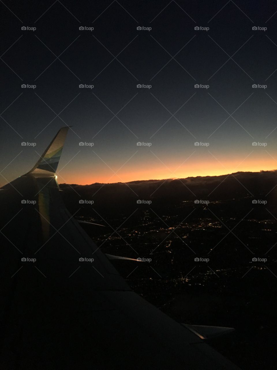 Sunset from the plane