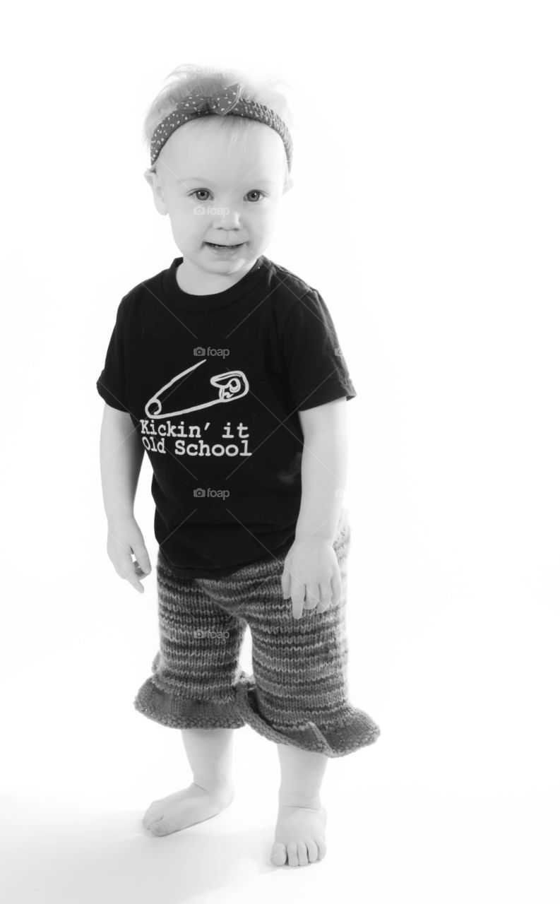 Kickin it old school . Shot of my daughter awhile back
