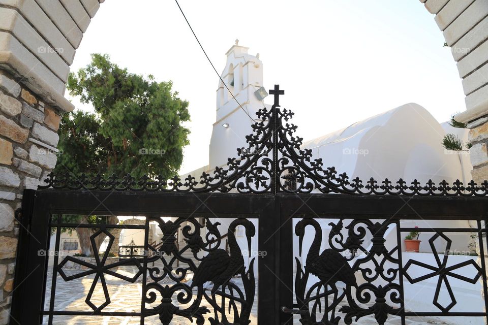 Doorway to the church 