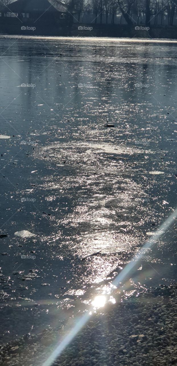 frozen lake