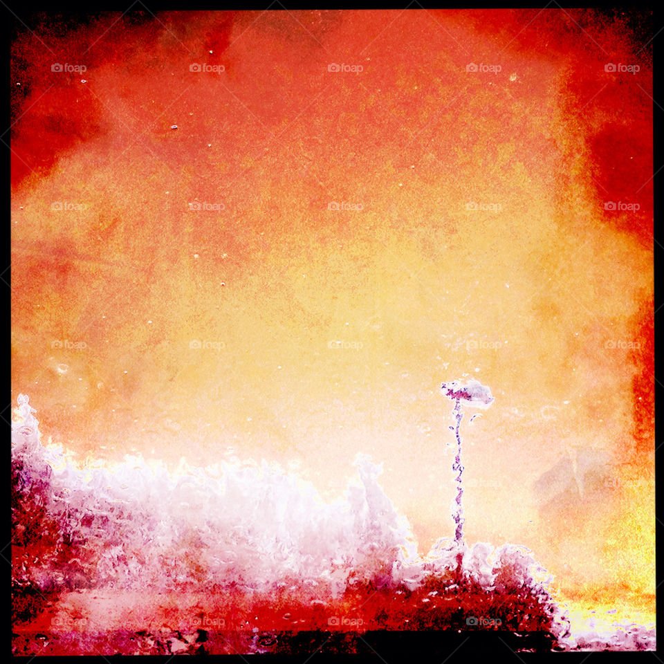 sky yellow red colors by graphidyliik