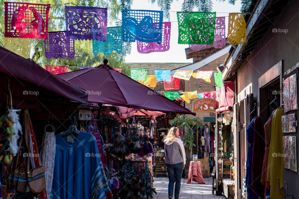 Colorful Street Market