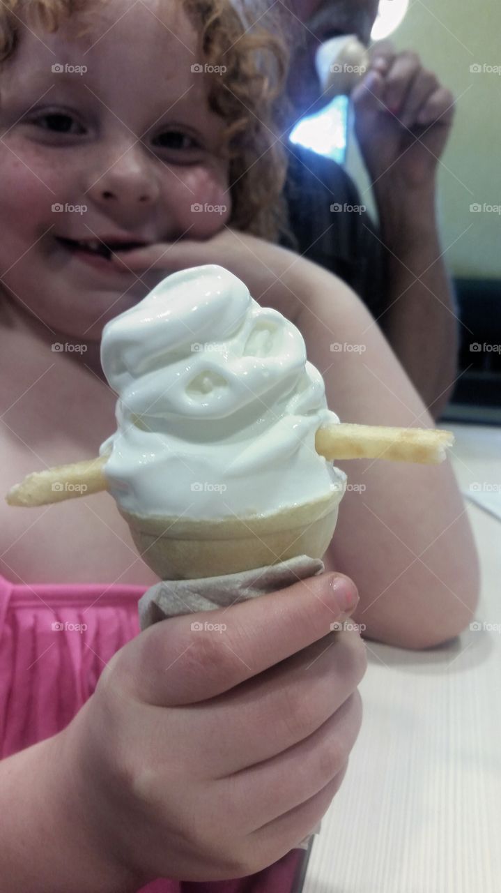 icecream. Her little snowman