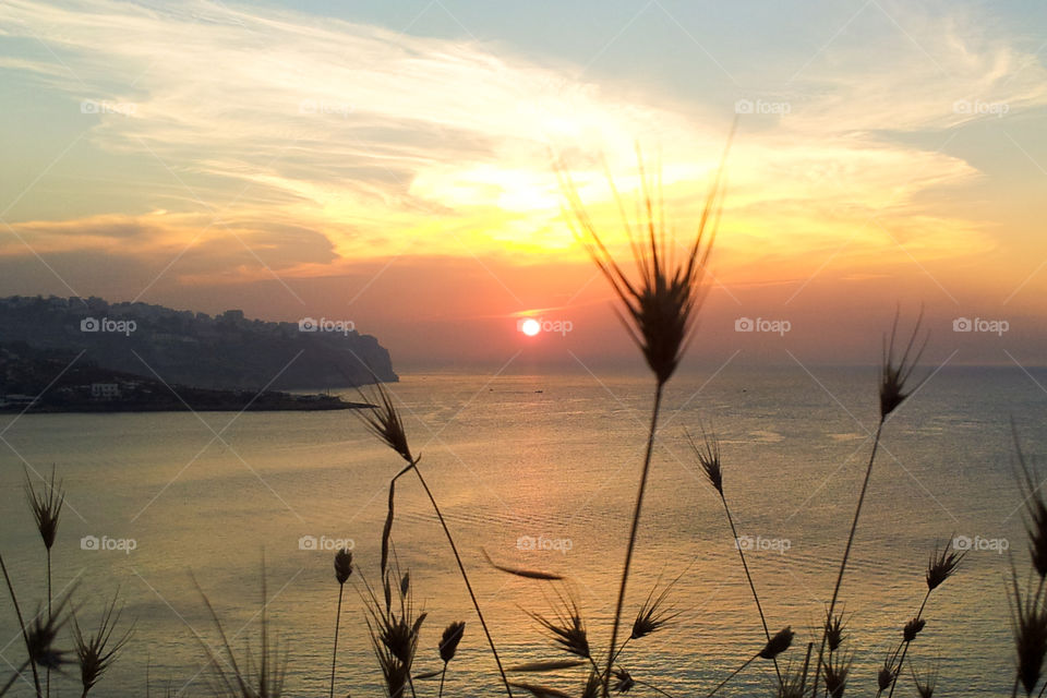 Dramatic sky during sunset