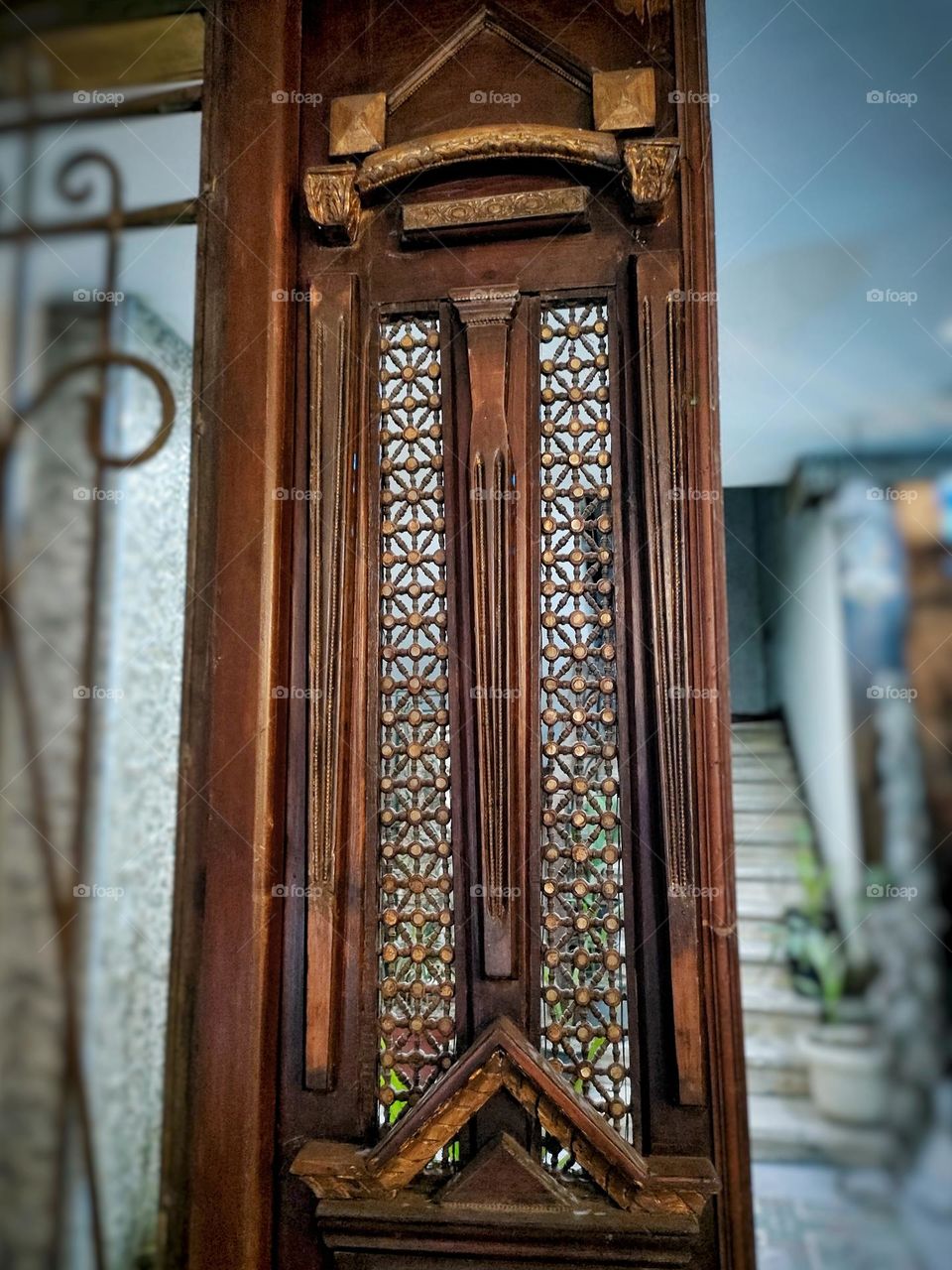 Classical old-fashioned door