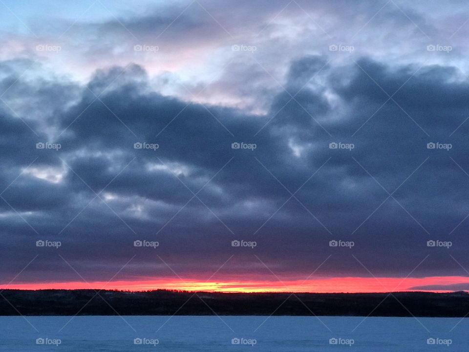 Sundawn in Jämtland