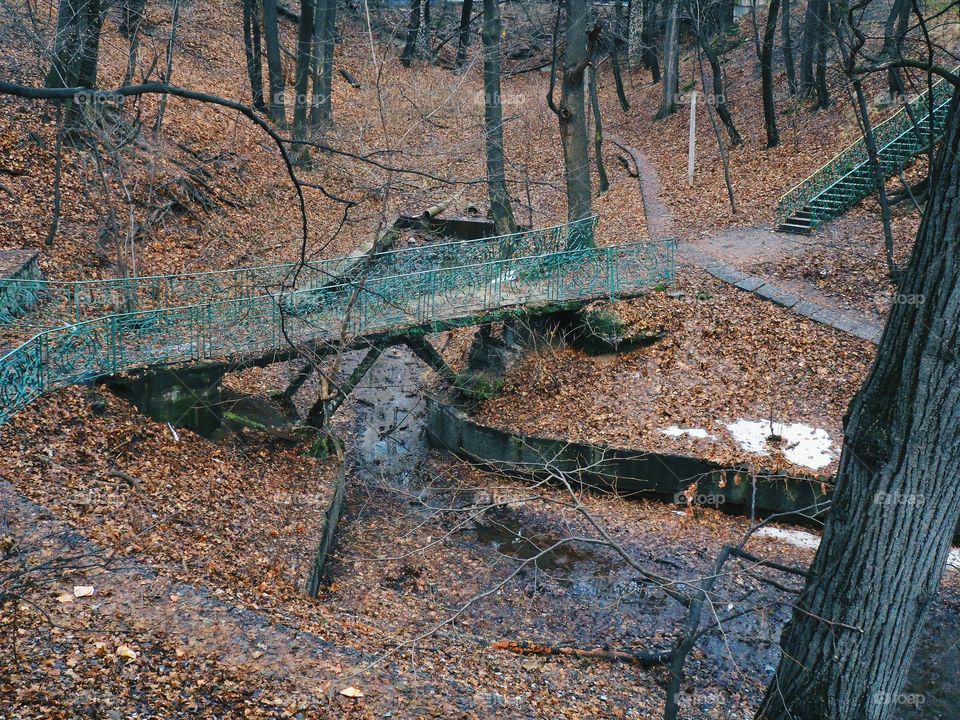 in autumn park in Kiev city, autumn