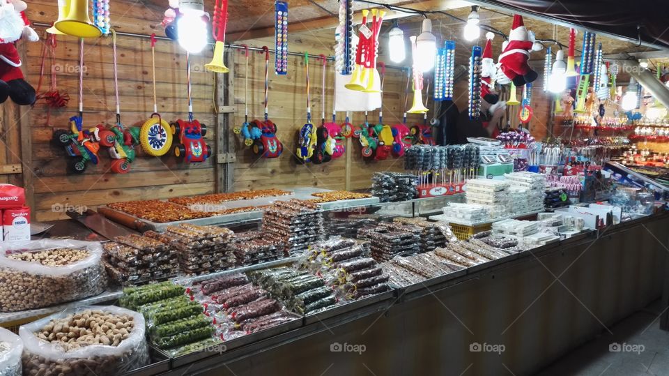 bancarella di dolciumi a Sciacca