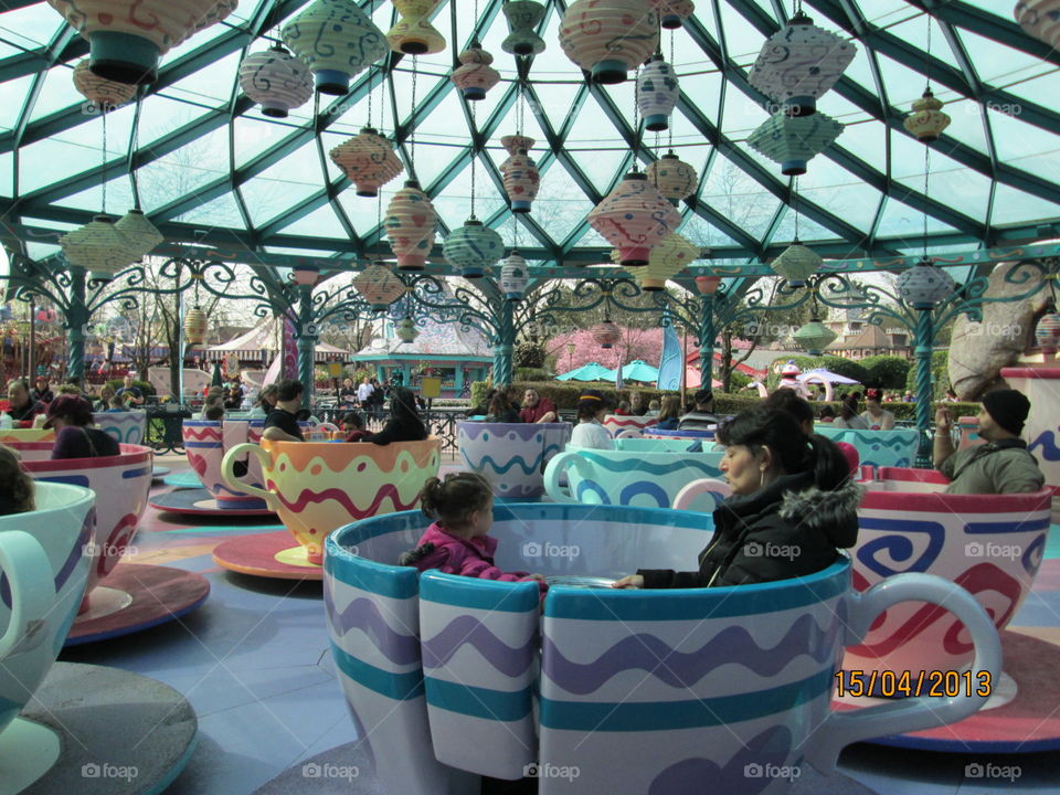 Saucer Ride in Disneyland