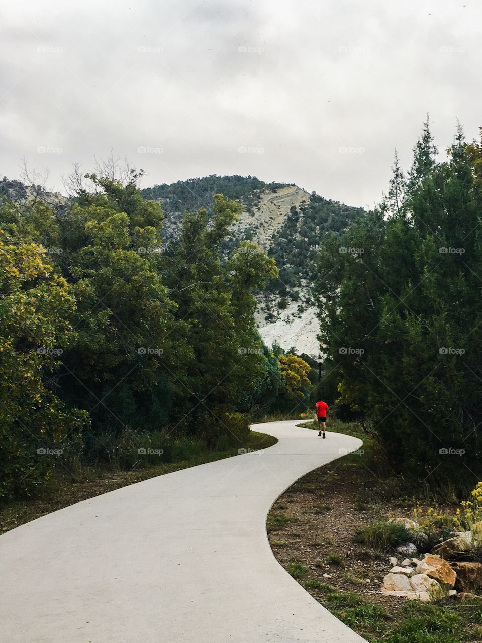 Running in River trail