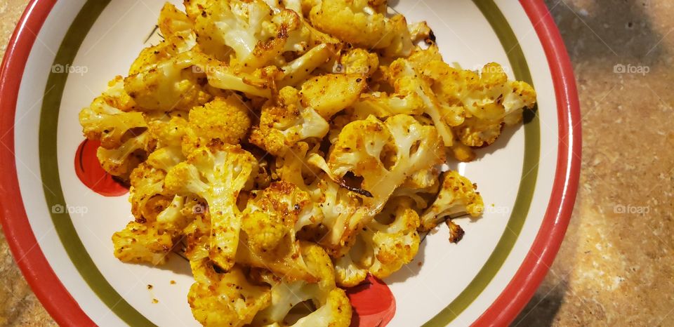 Bake cauliflower 😋 food