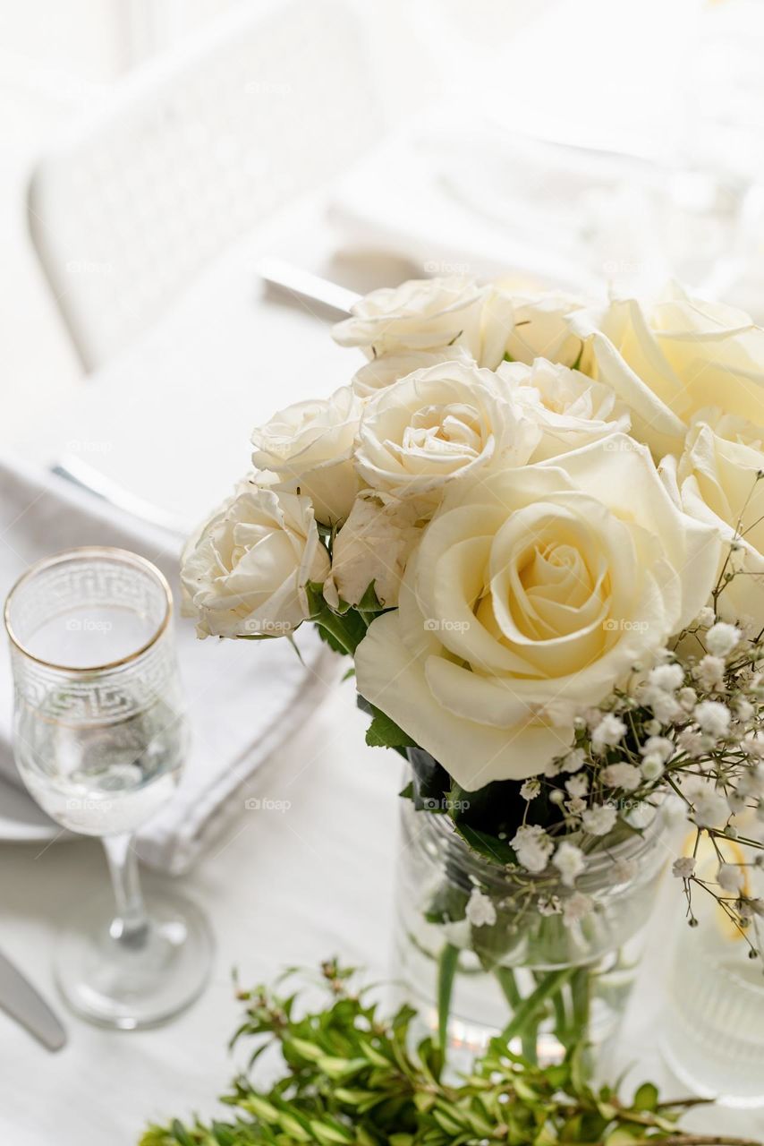 beautiful flowers on the table