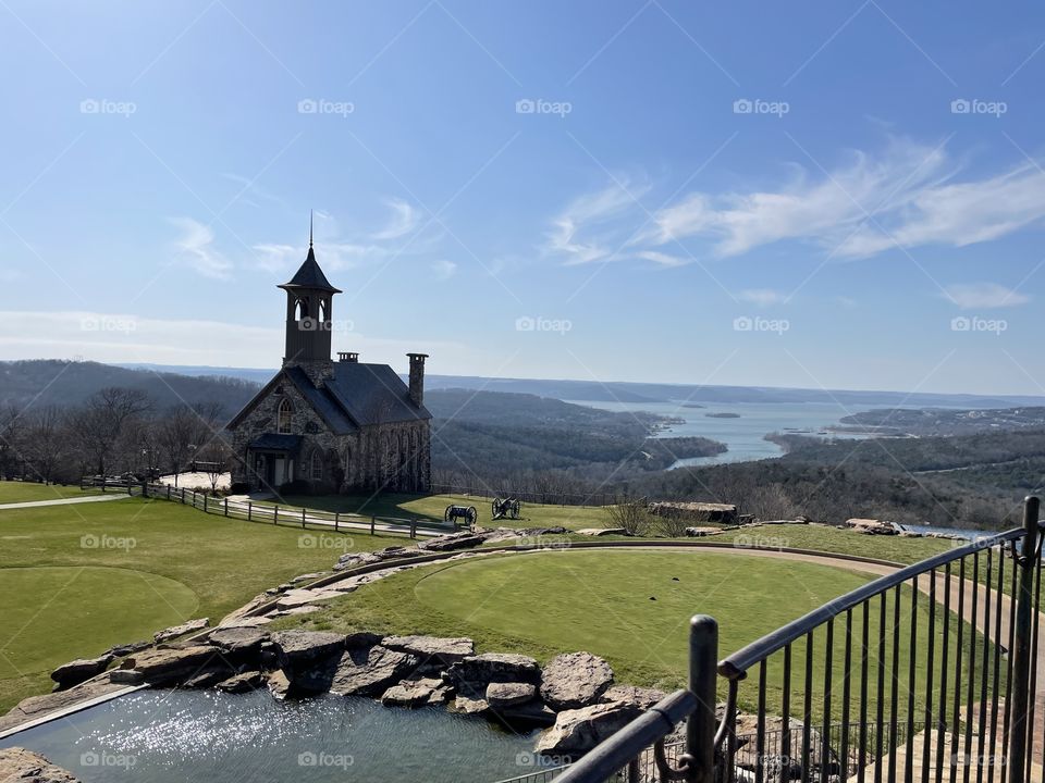 A mountain top view 