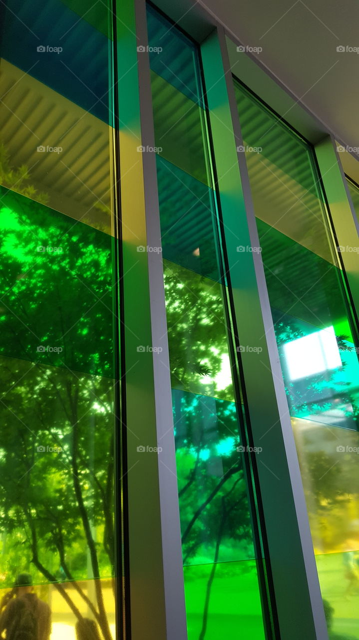 Colorful glass panes