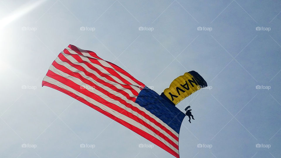 fly the flag literally