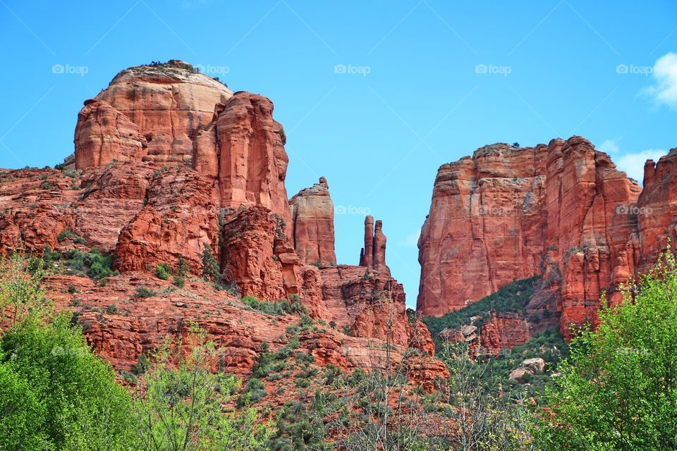 View of rock formation in Sedona, Arizona