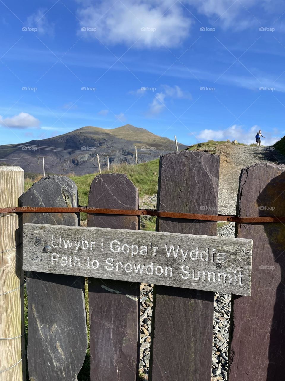 The start …. Climb up Snowdon 