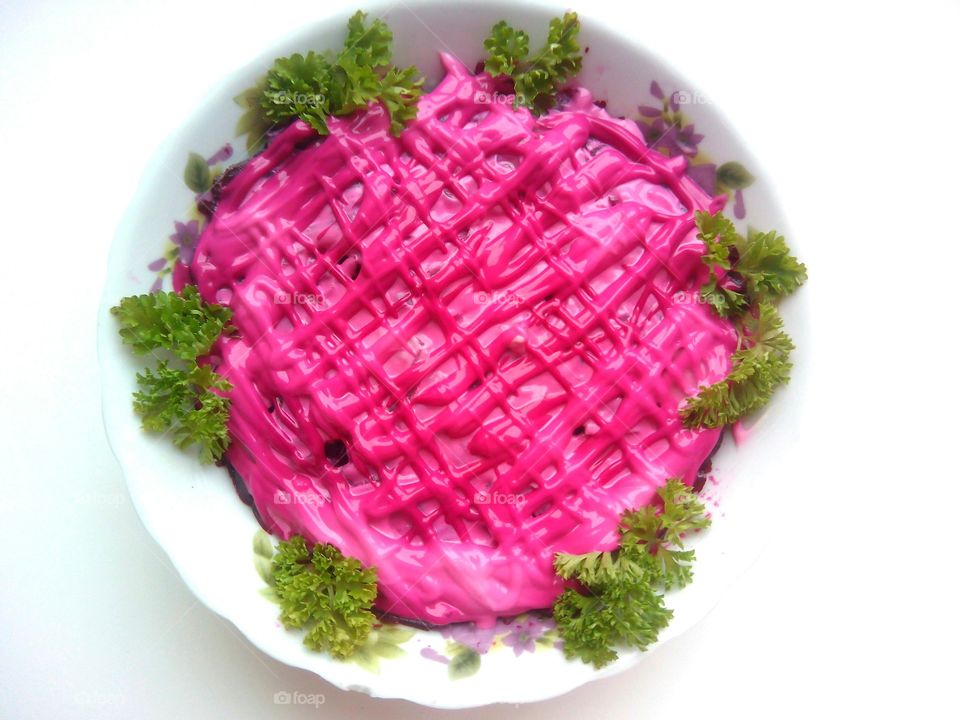 healthy salad of beets