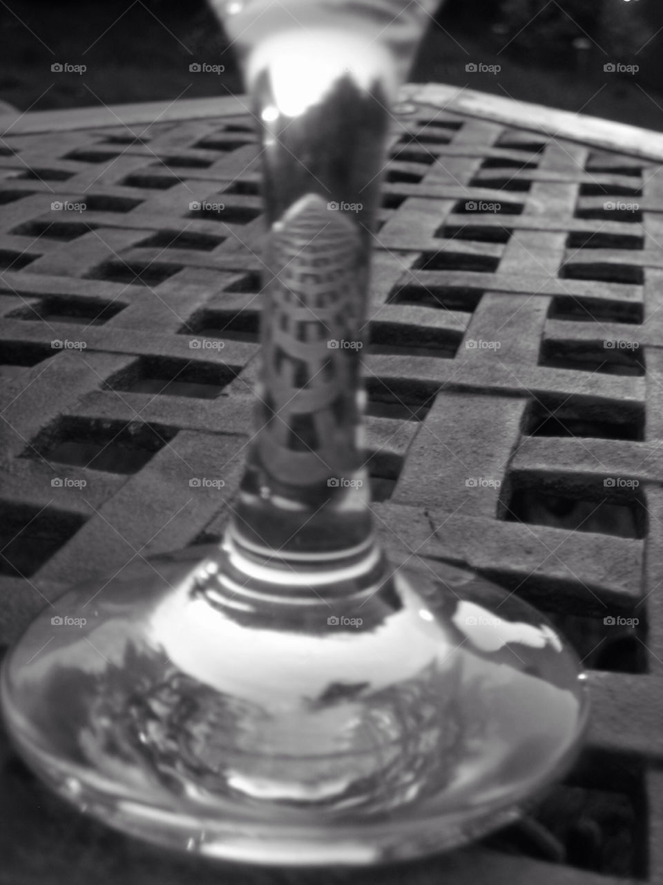 table glass black and white mesh by FrankTheDog