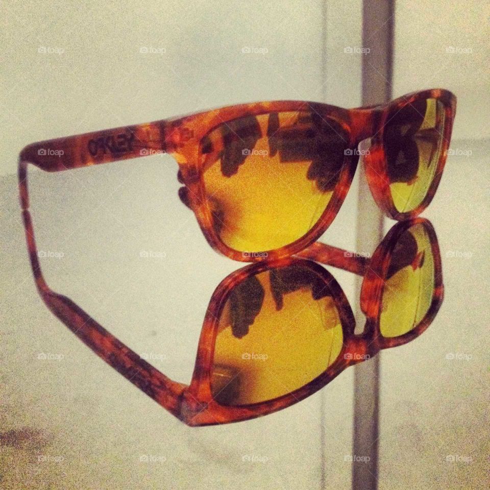 Sunglasses. Orange sunglasses 