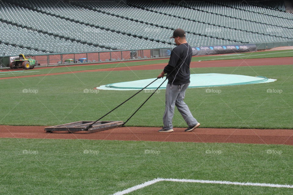 Baseball field maintenance
