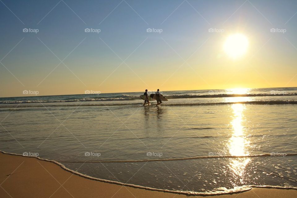 Early morning surf