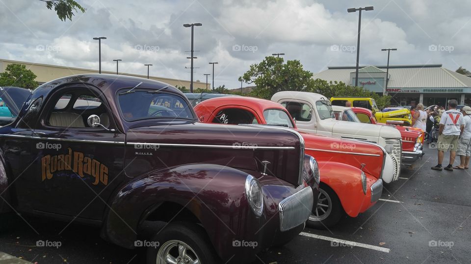 The Classic Car Line Up