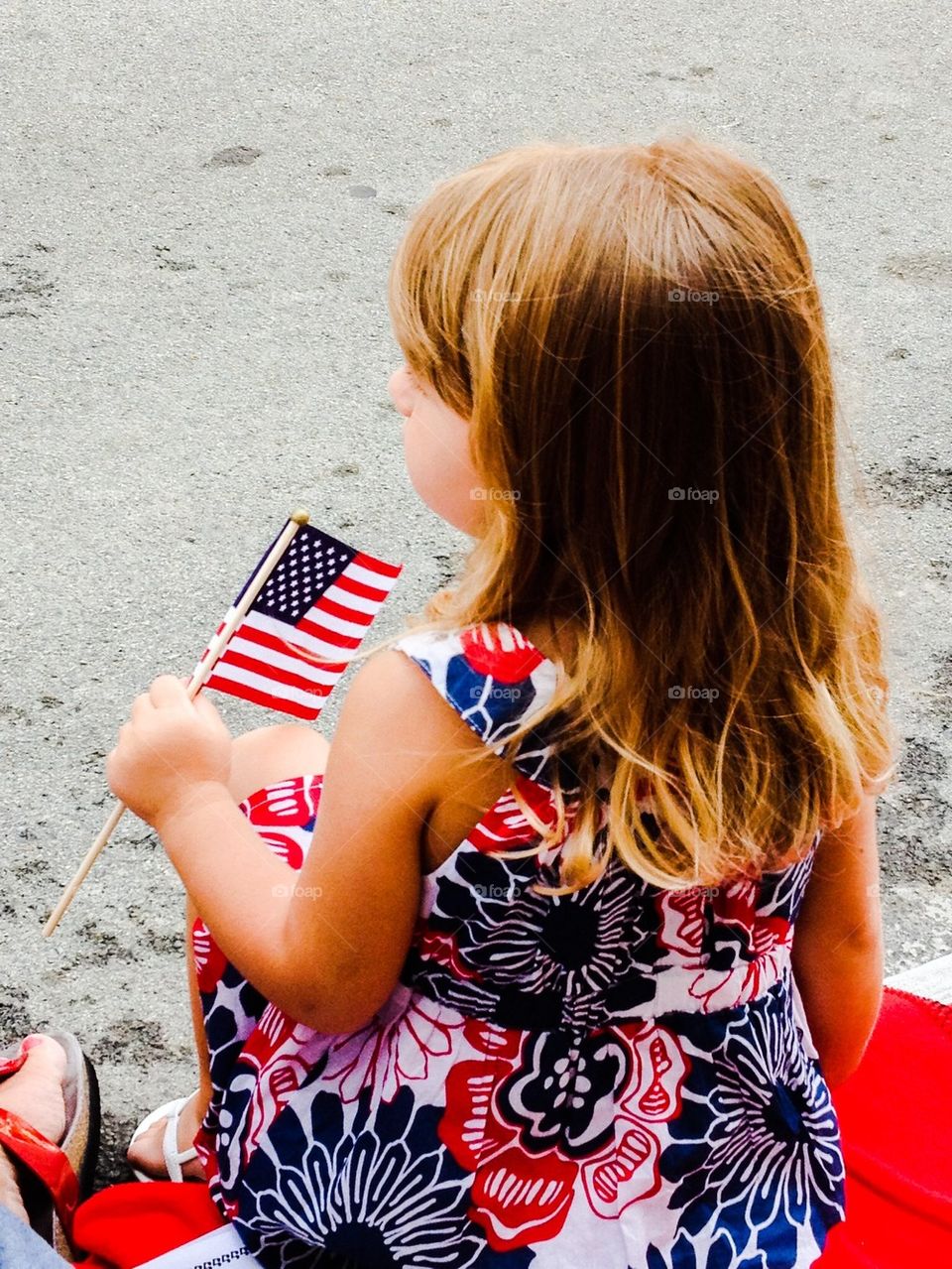 Patriotic girl