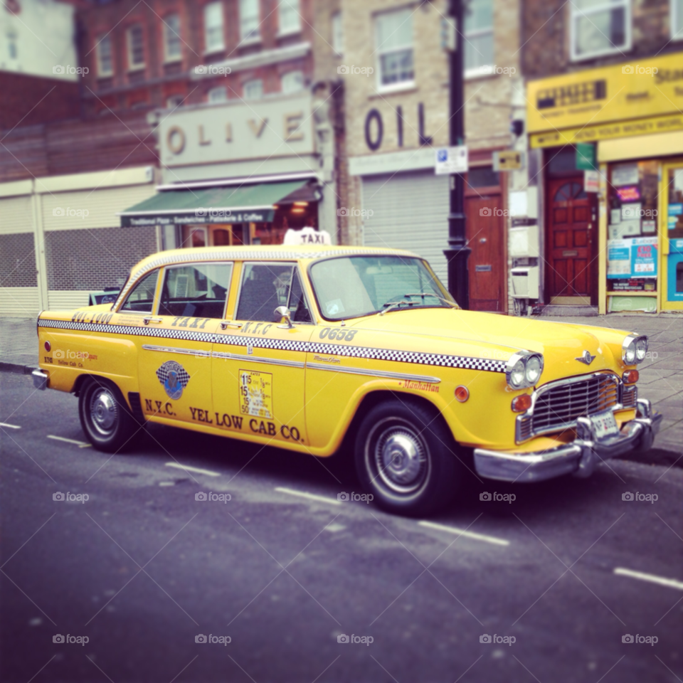 street london taxi on the road by eliseopau