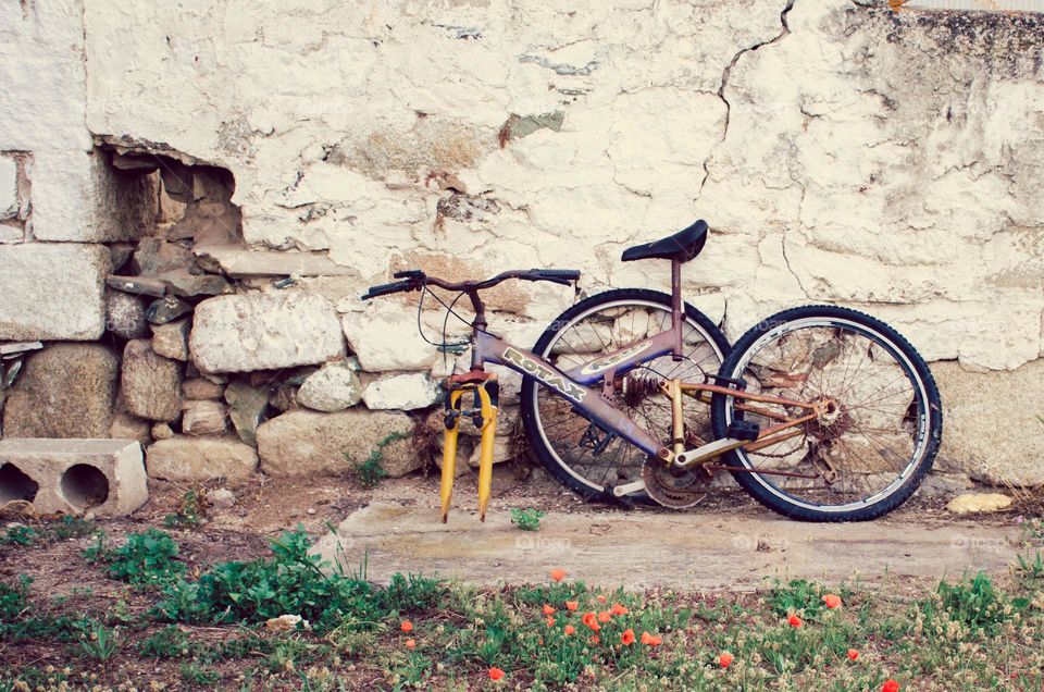 One Lonely Broken Bicycle