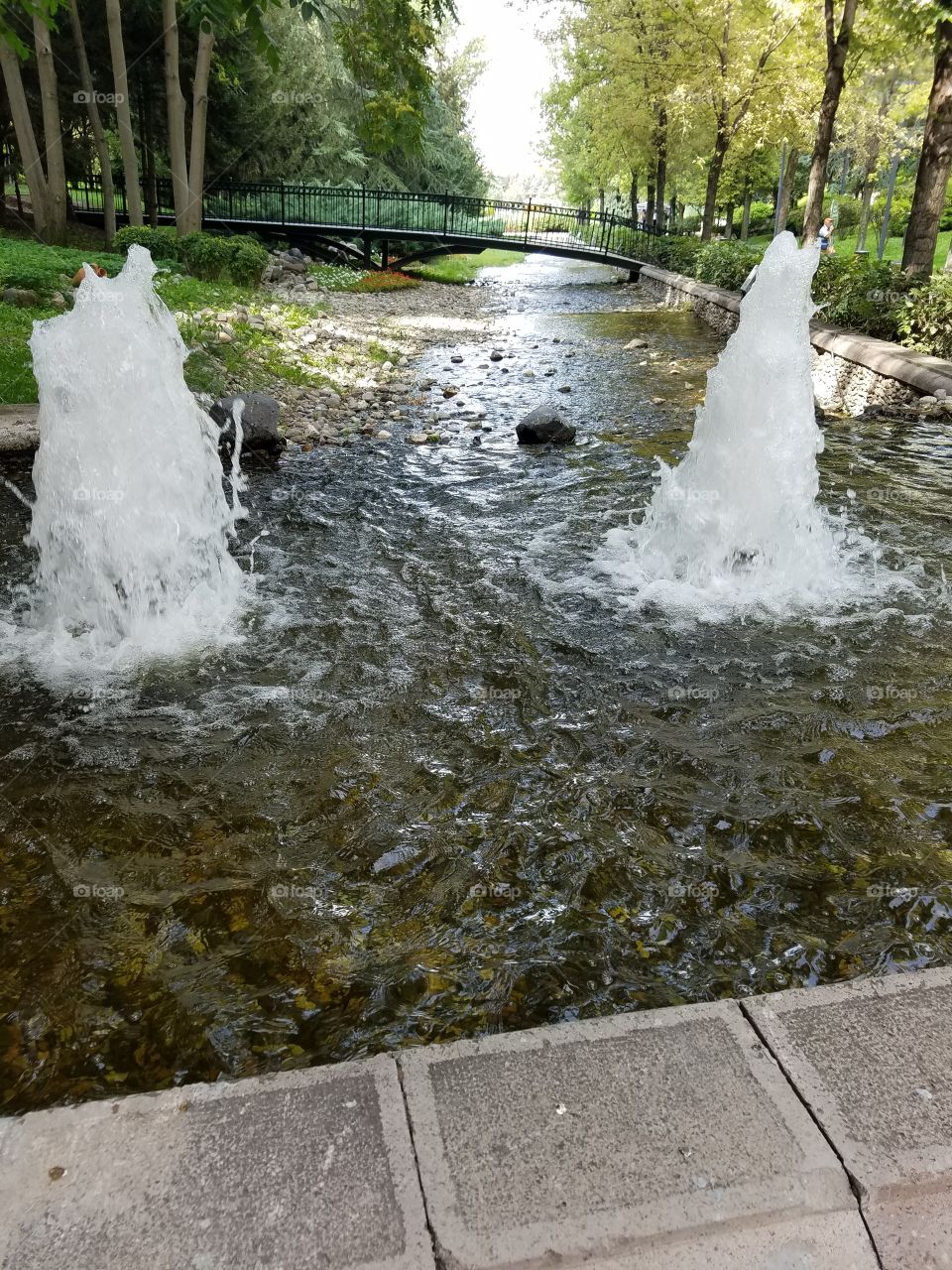 waterfountain in dikman vadesi park in Ankara