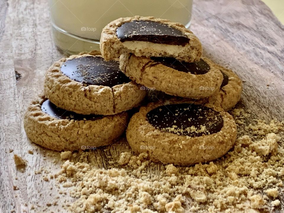 “No ice cream, no problem! have some milk and cookie it will make you happy” 