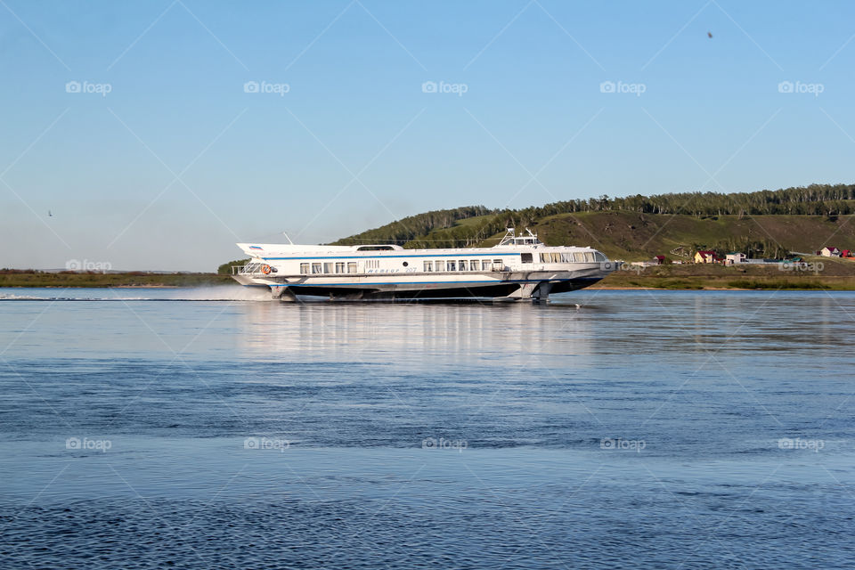 Meteor on the Angara River.