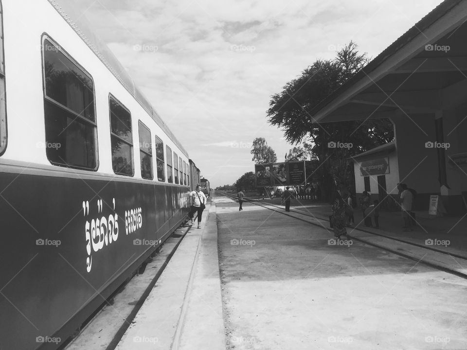 Monochrome of the royal railway 