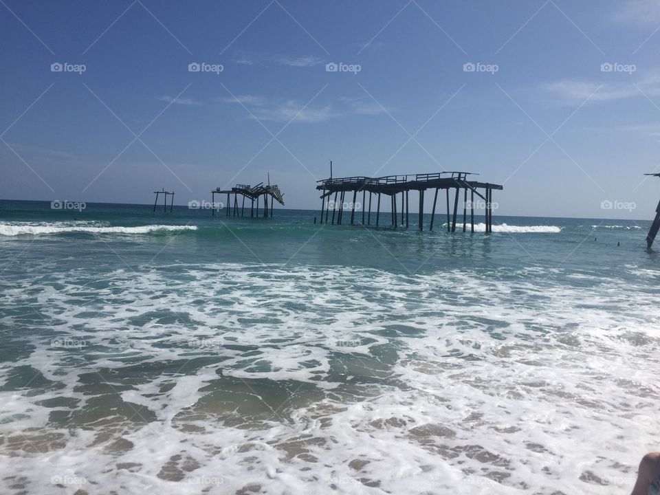 Old broken pier