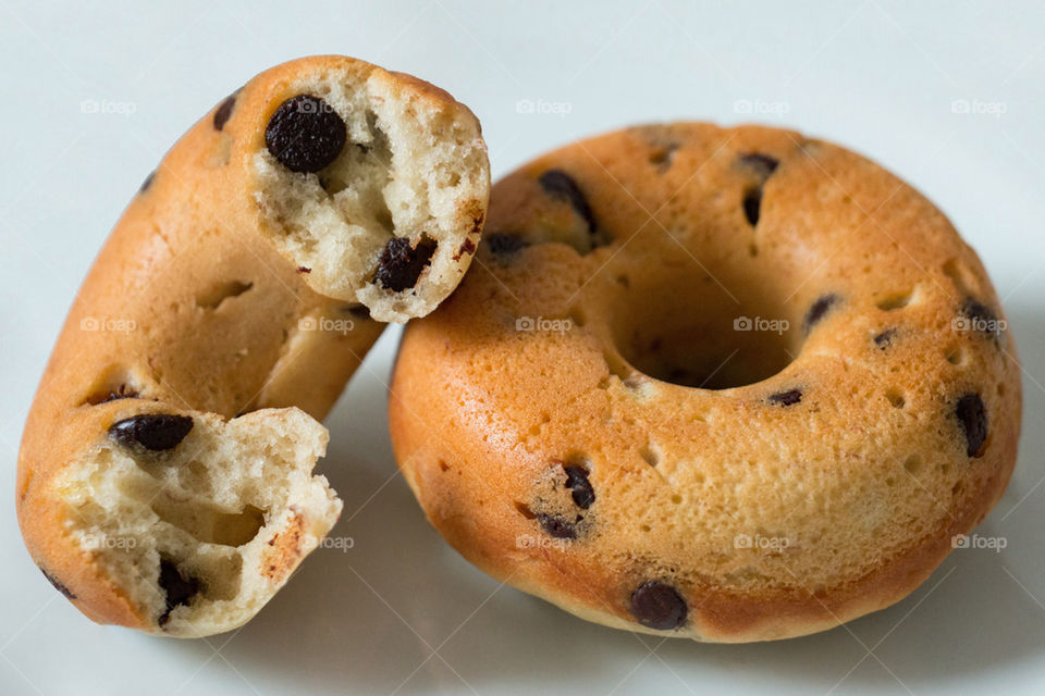 Chocolate chip banana donuts 