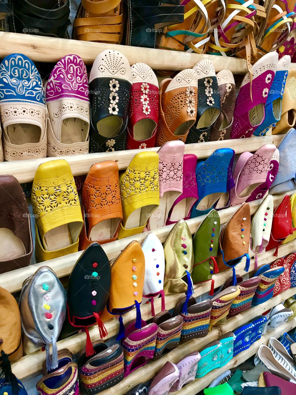 Babouches in Morocco 