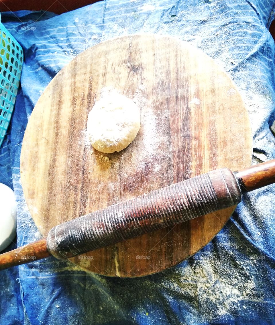 process of hand make bread