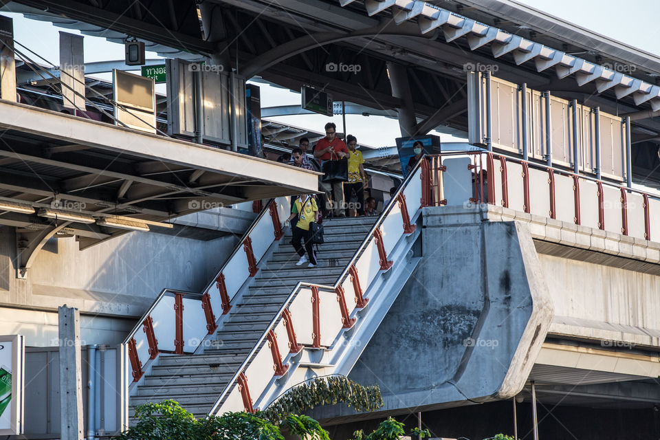 stairway in the BTS station