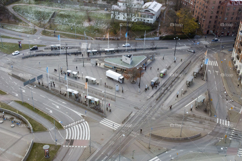 Traffic - intersection - city of Gothenburg 
Göteborg