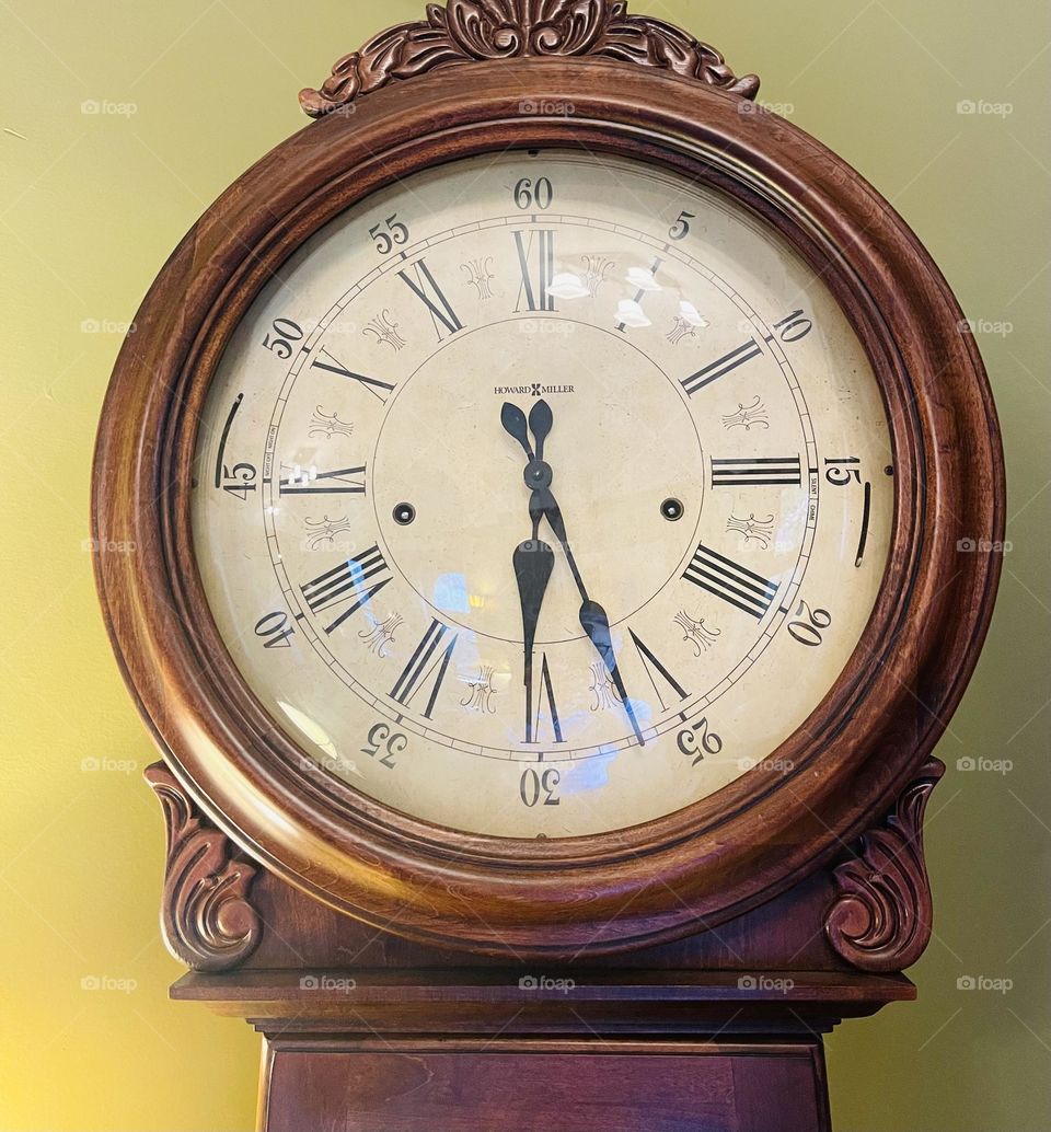 Antique wooden clock