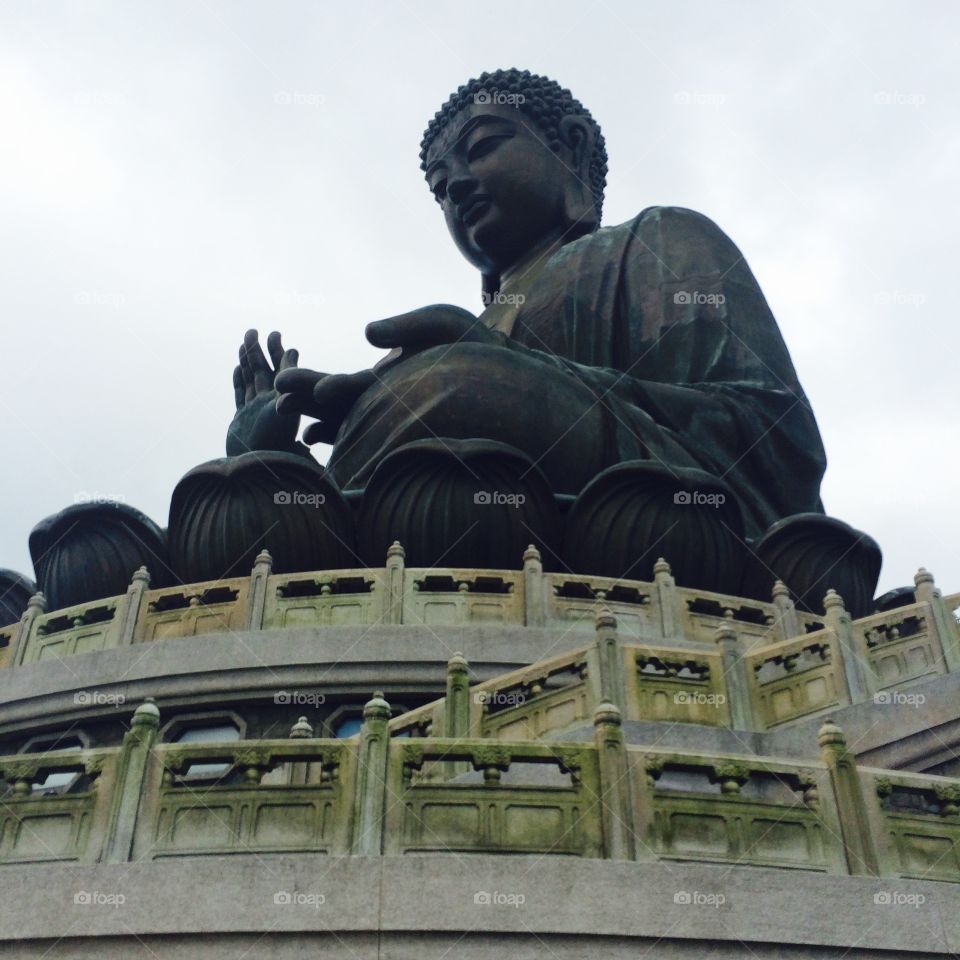 Big Buddha (Tian Tan Buddha/天壇大佛). Lantau Island, Hong Kong.