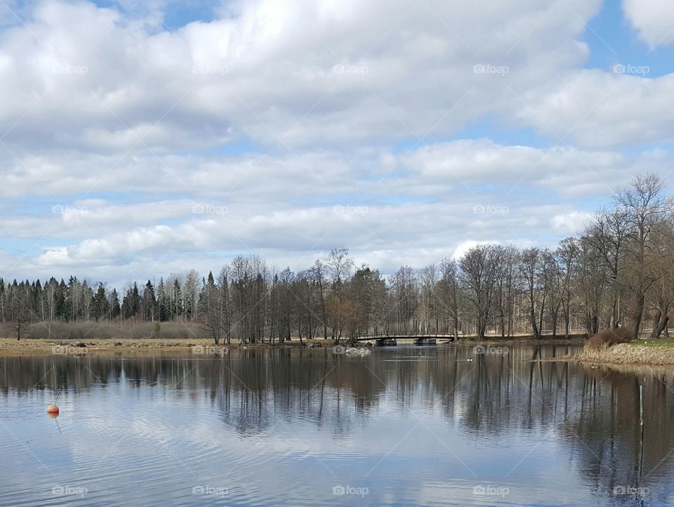 view from Gysinge Bruk Bridge