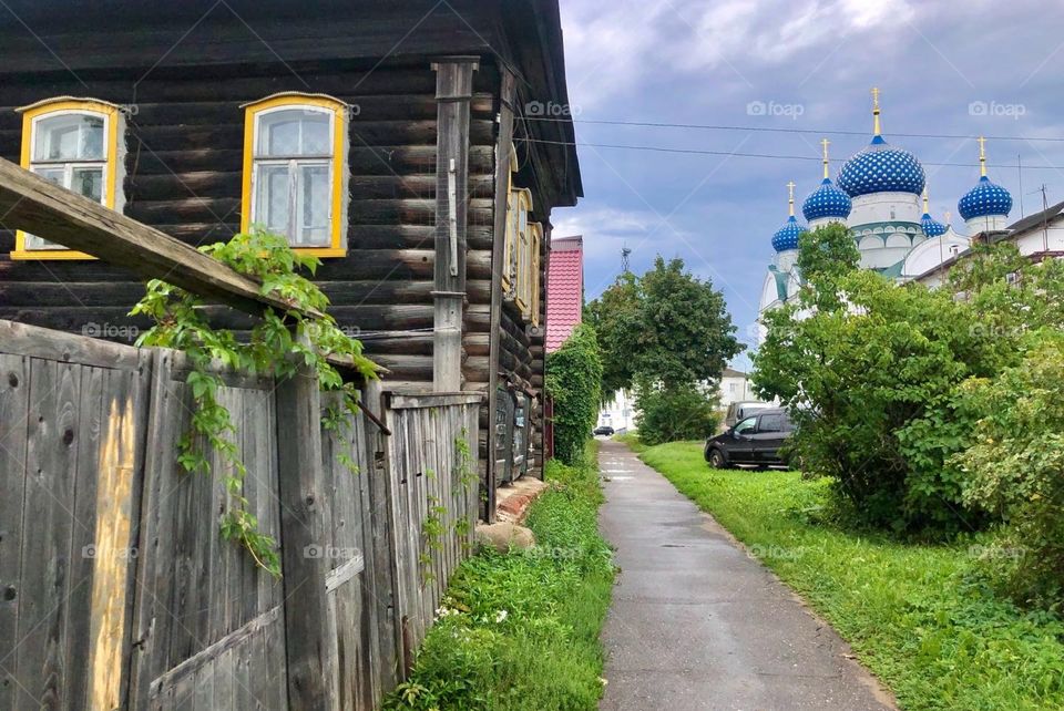 old wooden house in the Russian outback