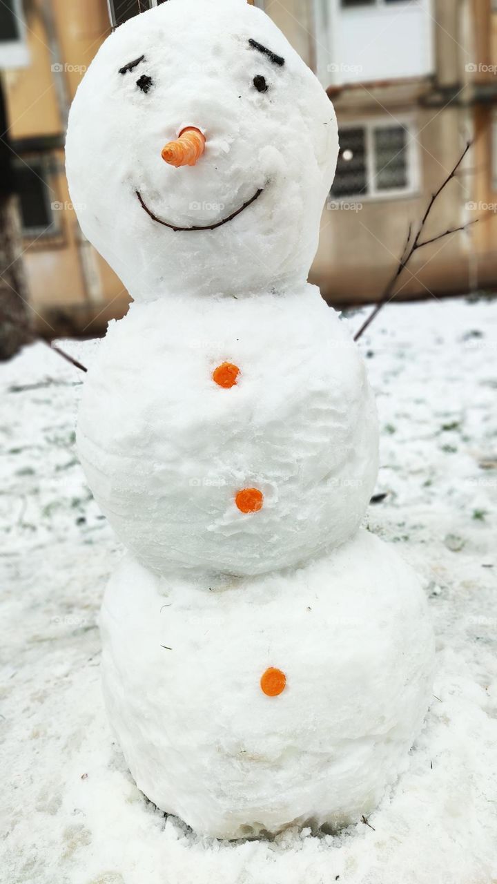 happy snowman