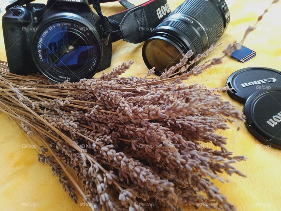 Camera in photography is a device for recording an image of an object on a light-sensitive surface, it is essentially a light-tight box with an aperture to admit light focused onto a sensitized film or plate to capture.