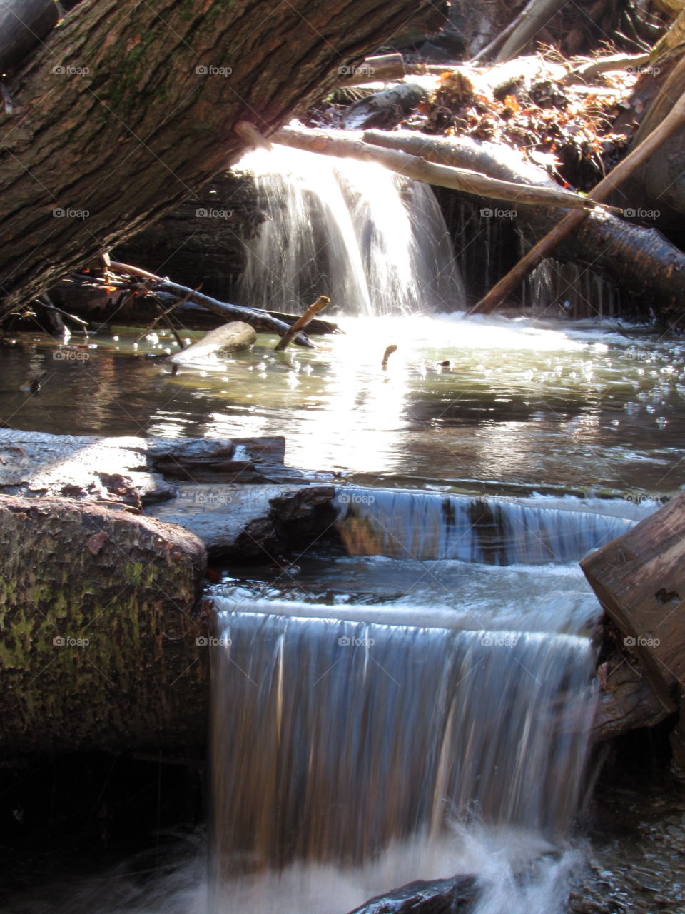 Mini waterfall at Eternal Flame Trail 