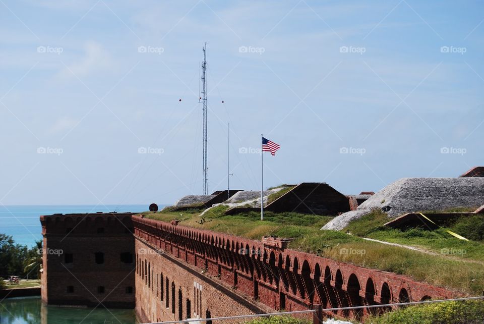 Fort American flag 